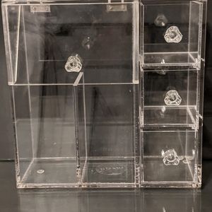 Acrylic Makeup Brush Organizer with Drawers